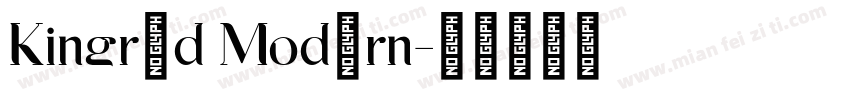 Kingred Modern字体转换